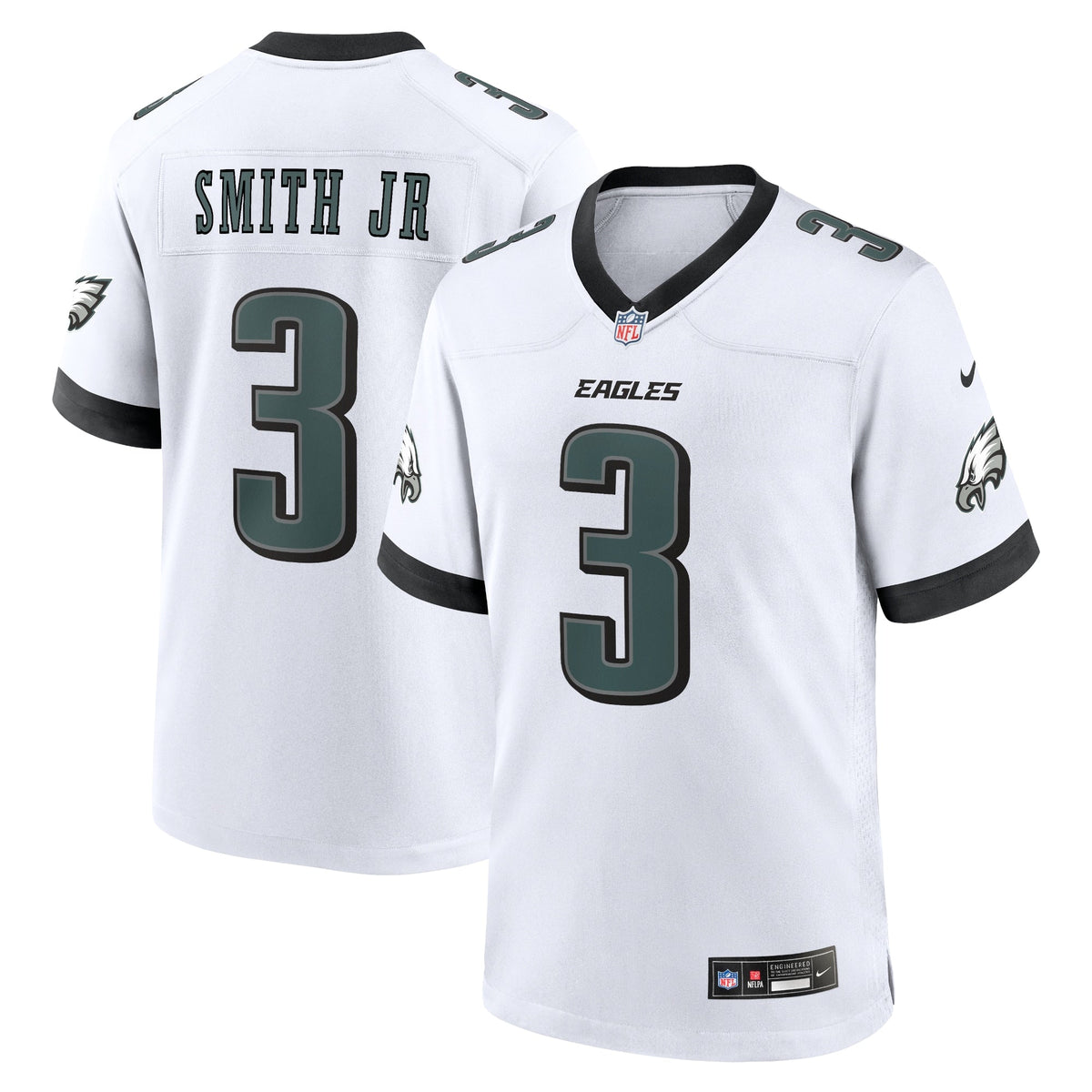 Nolan Smith Philadelphia Eagles  White Game Jersey - White