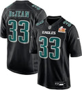 Men's  Cooper DeJean Carbon Black Philadelphia Eagles Super Bowl LIX Fashion Game Player Jersey