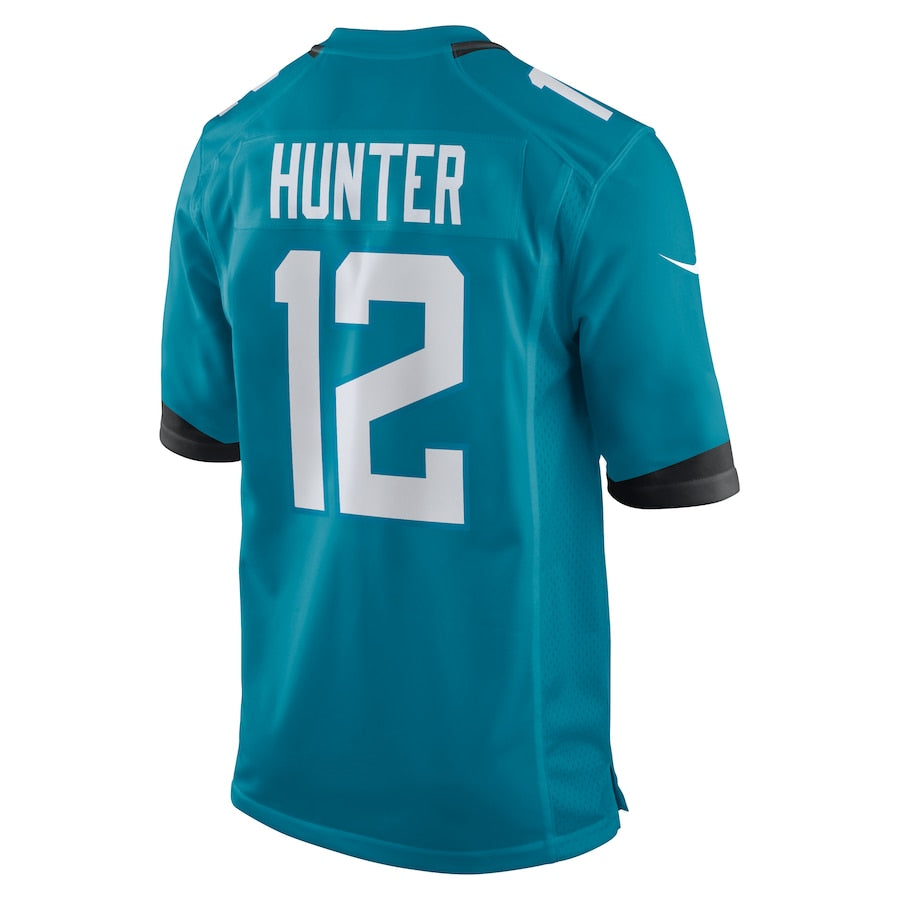 Men's Jacksonville Jaguars Travis Hunter  Teal 2025  Draft First Round Pick Game Jersey