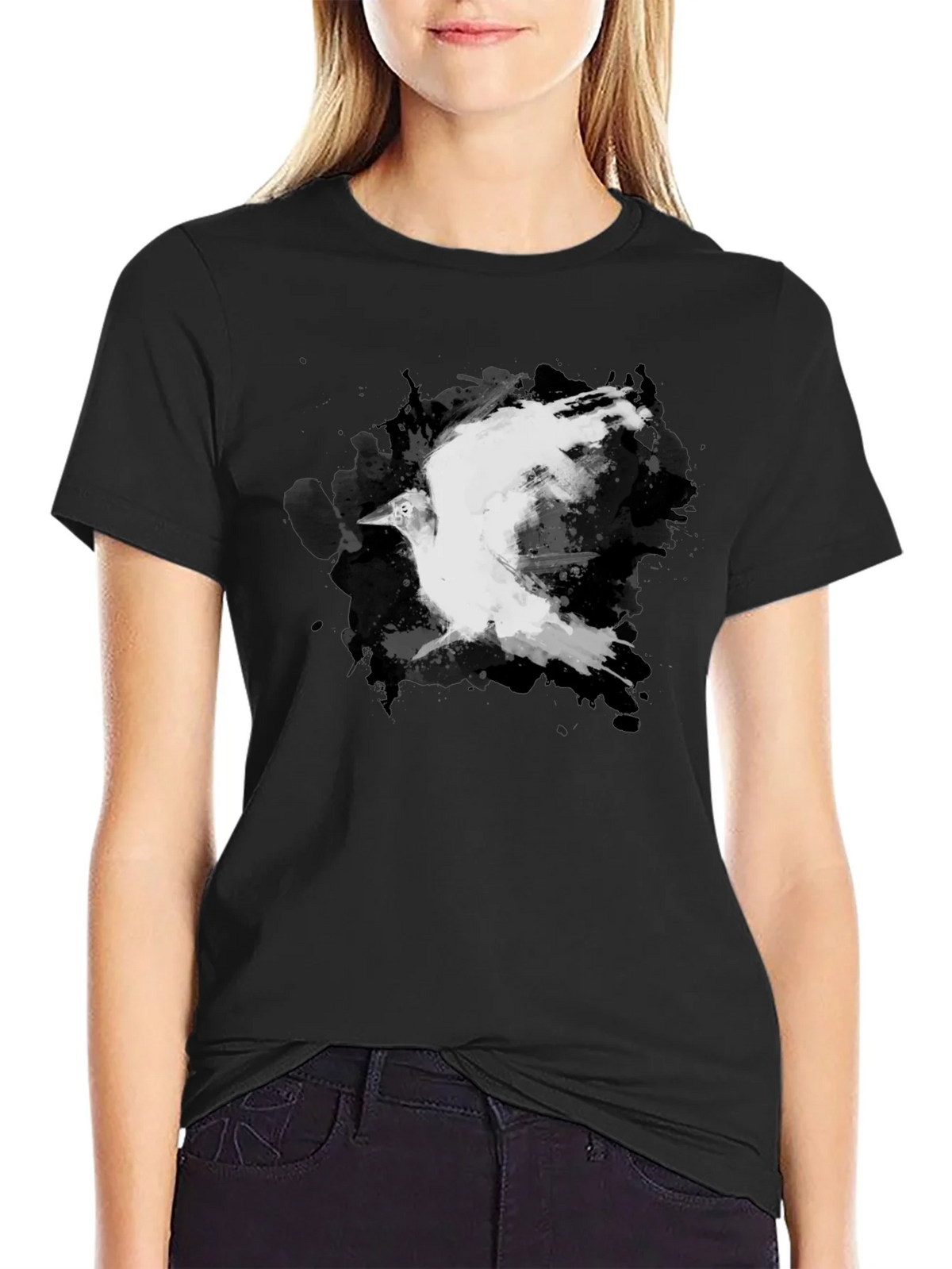 Abstract Raven Black T-Shirt