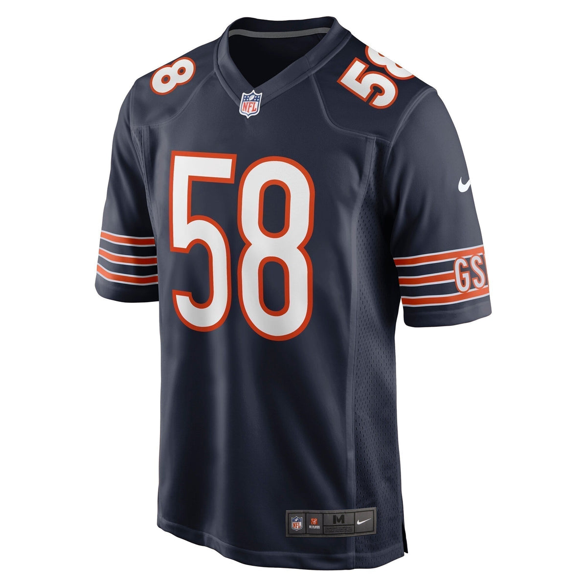Darnell Wright Chicago Bears   Game Jersey - Navy