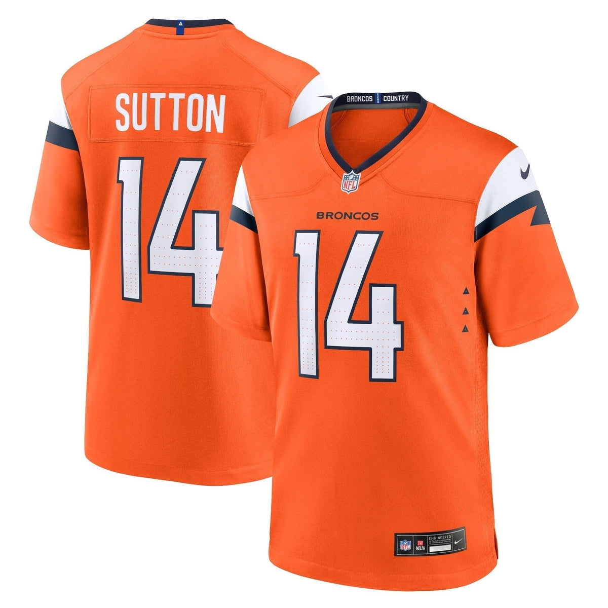 Courtland Sutton Denver Broncos  Mile High Collection Game Jersey - Orange