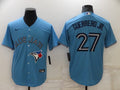 Men's Toronto Blue Jays Vladimir Guerrero Jr. #27 Light Blue Replica Baseball Jersey