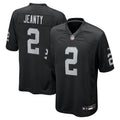 Men's Las Vegas Raiders Ashton Jeanty  Black 2025  Draft First Round Pick Game Jersey