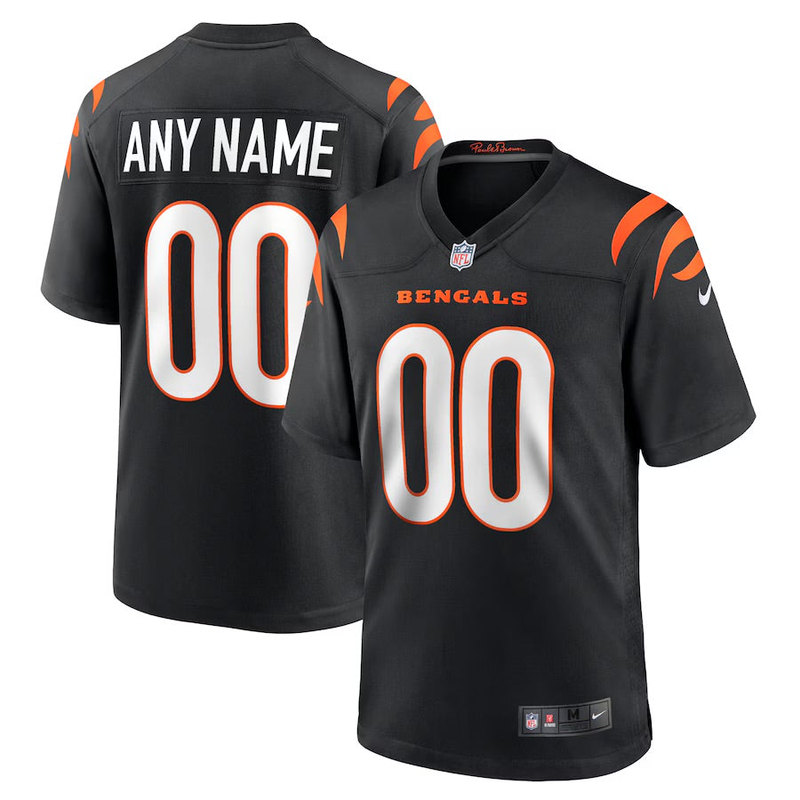 Custom Cincinnati Bengals Jersey - Black