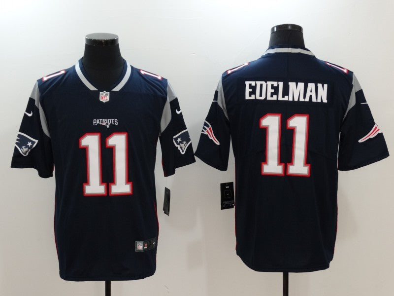 Men's New England Patriots Julian Edelman #11 Navy Blue Game Jersey1
