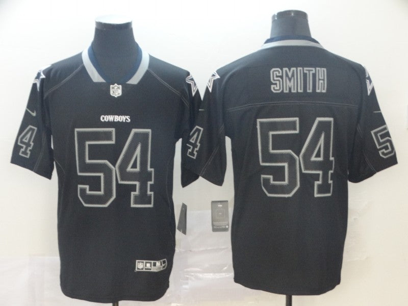 Men's Dallas Cowboys Jaylon Smith #54 Black Game Team Jersey1
