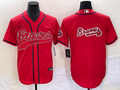 Men's Atlanta Braves Red Replica Team Jersey1 Joint Edition