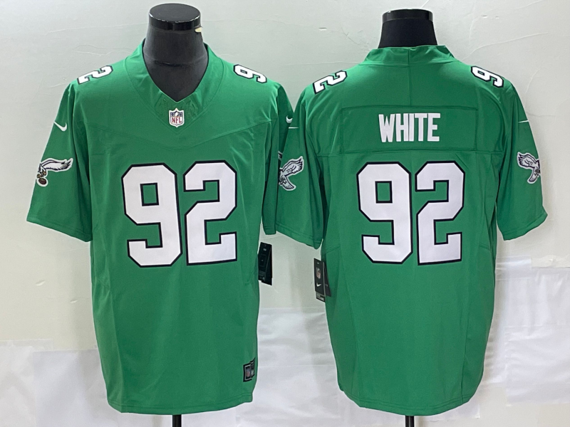 Men's Philadelphia Eagles Reggie White #92 Kelly Green Game Jersey1