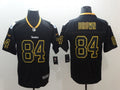 Men's Pittsburgh Steelers Antonio Brown #84 Black Alternate Player Jersey1