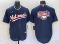 Men's Washington Nationals Navy Alternate Replica Team Jersey1