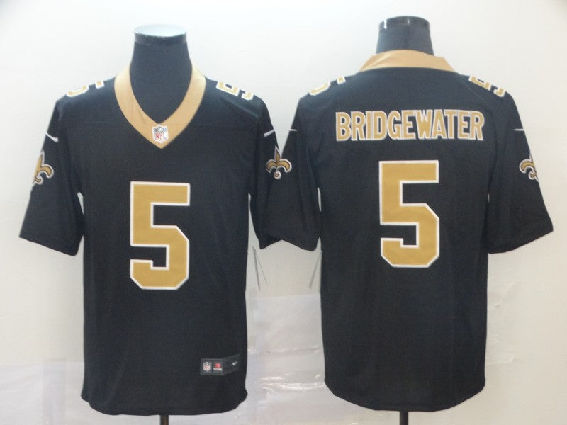 Men's New Orleans Saints Teddy Bridgewater #5 Black Game Jersey1
