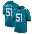 Ventrell Miller Jacksonville Jaguars   Game Jersey -  Teal