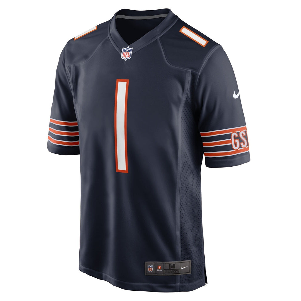 Number 1 Groom Chicago Bears  Game Jersey - Navy