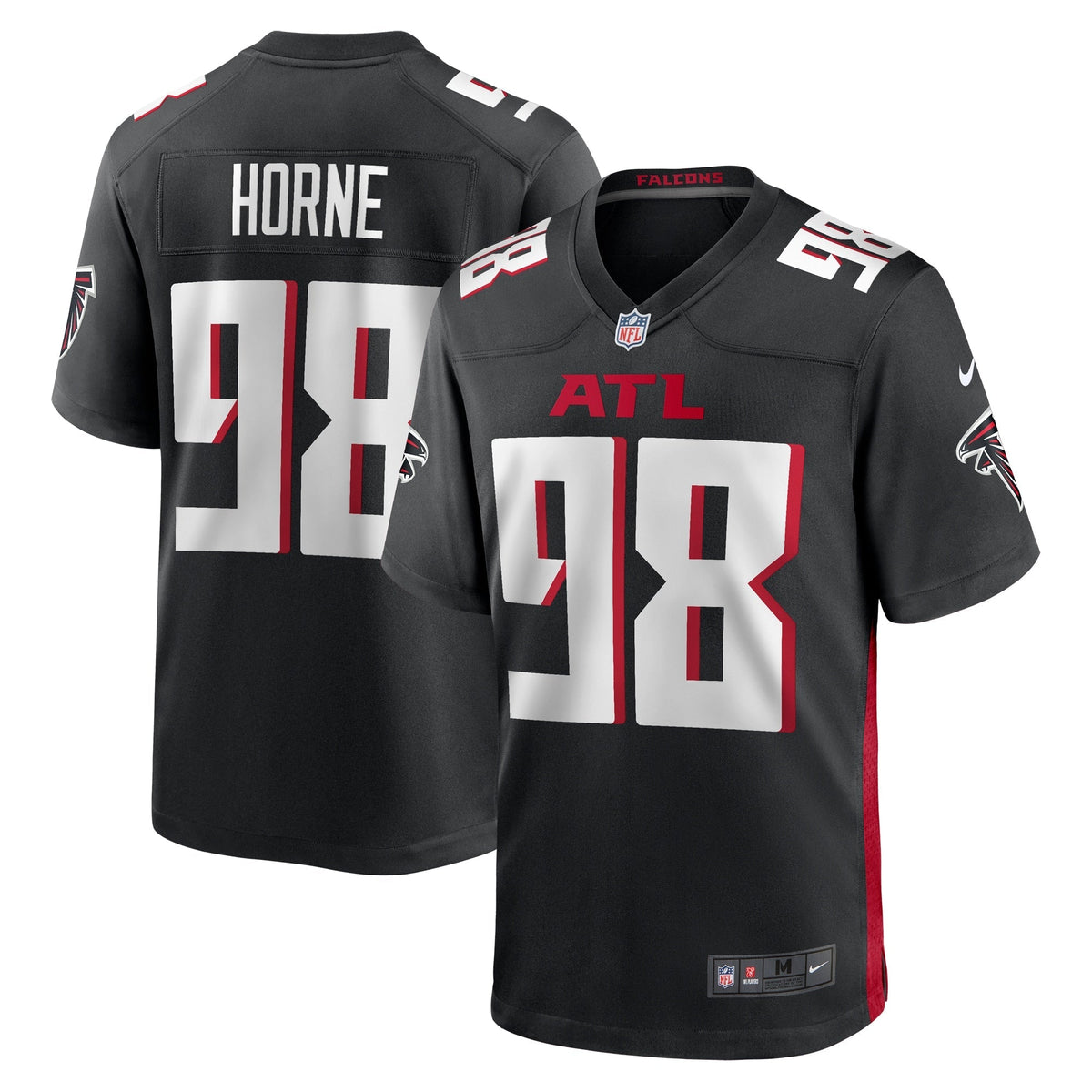 Timmy Horne Atlanta Falcons  Game   Jersey - { Black