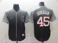 Men's Chicago White Sox Michael Jordan #45 Gray Fashion Stitched Jersey1