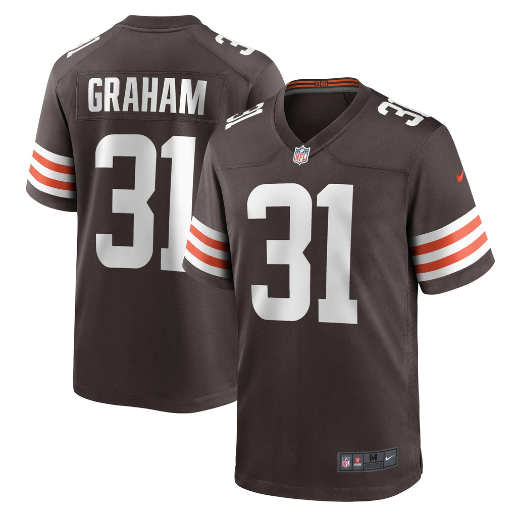 Thomas Graham Jr. Cleveland Browns  Team Game Jersey -  Brown