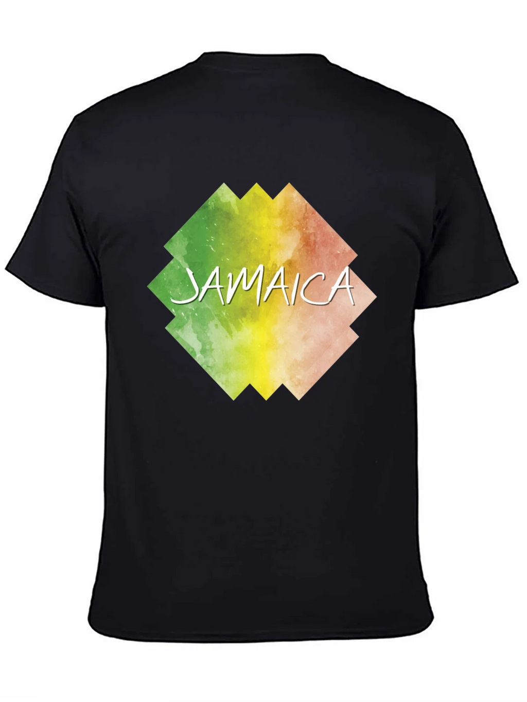 Jamaica Graphic Print Black T-Shirt