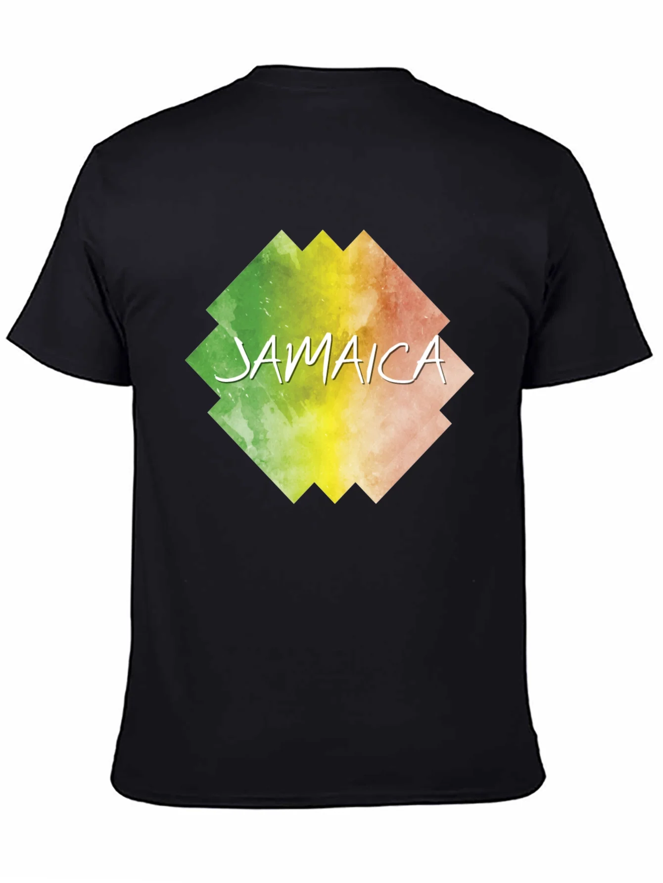 Jamaica Graphic Print Black T-Shirt