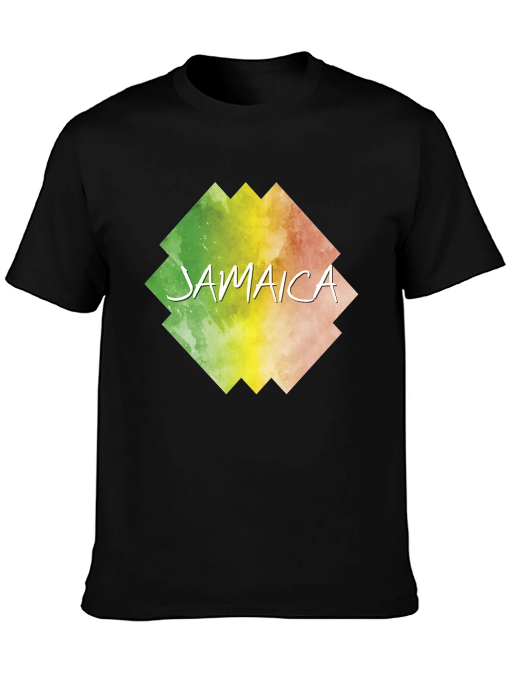 Jamaica Graphic Print Black T-Shirt