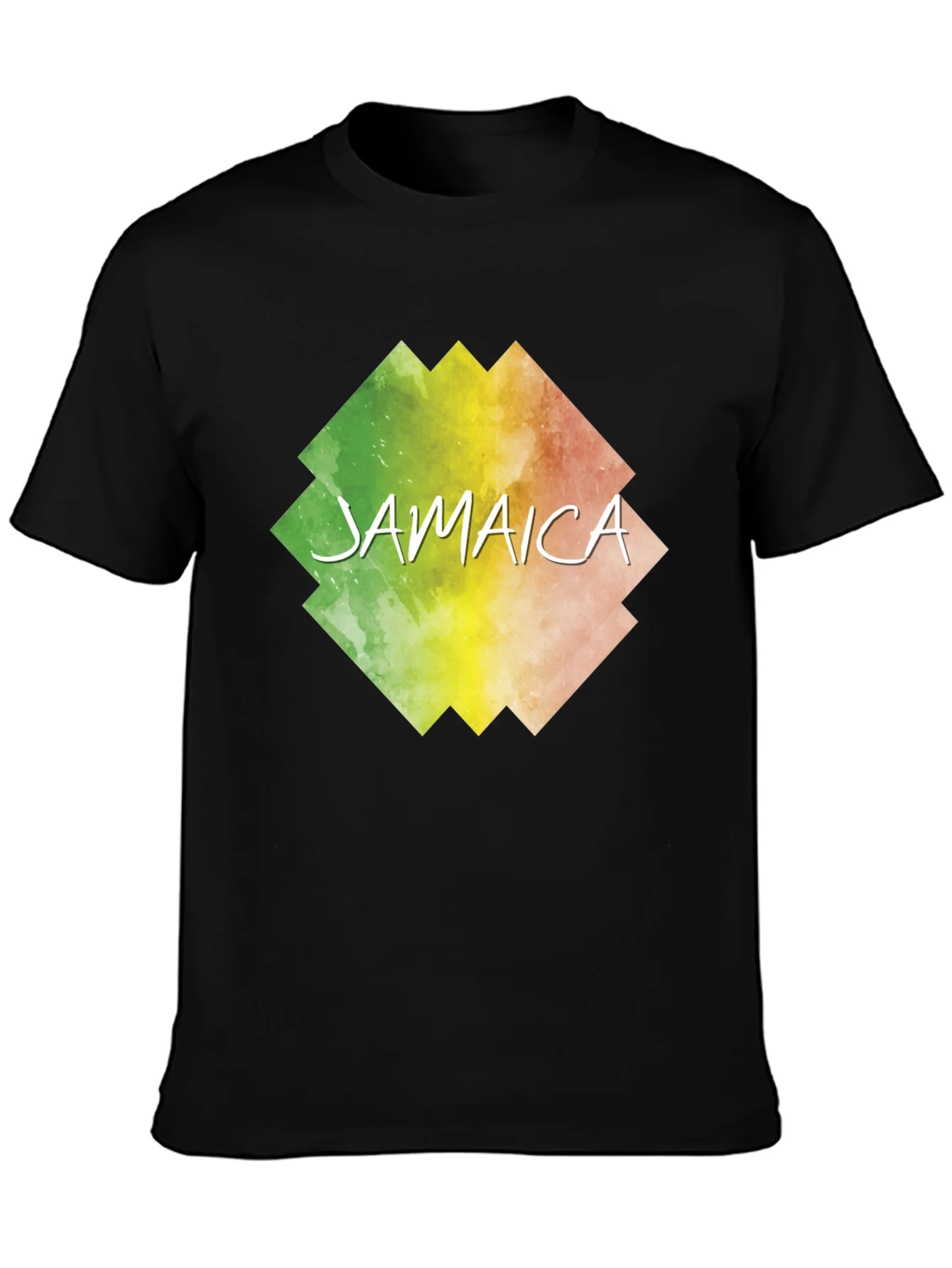 Jamaica Graphic Print Black T-Shirt