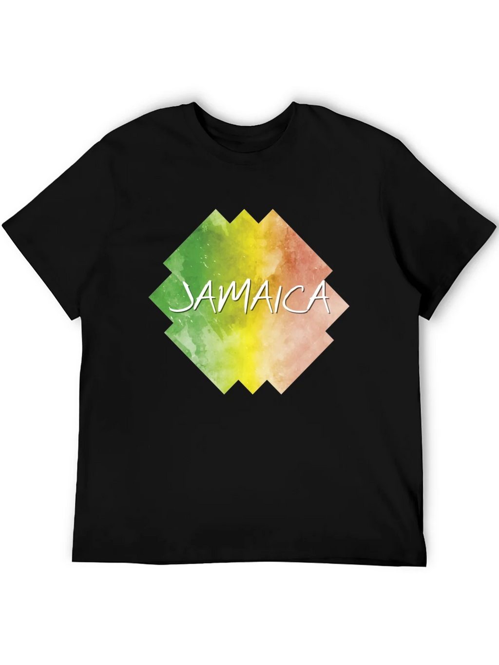 Jamaica Graphic Print Black T-Shirt