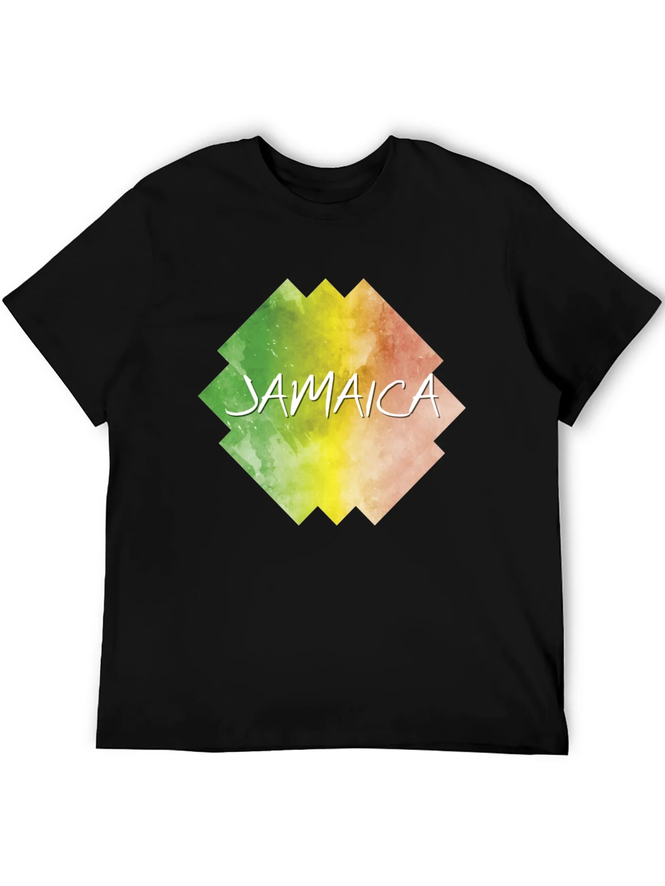 Jamaica Graphic Print Black T-Shirt