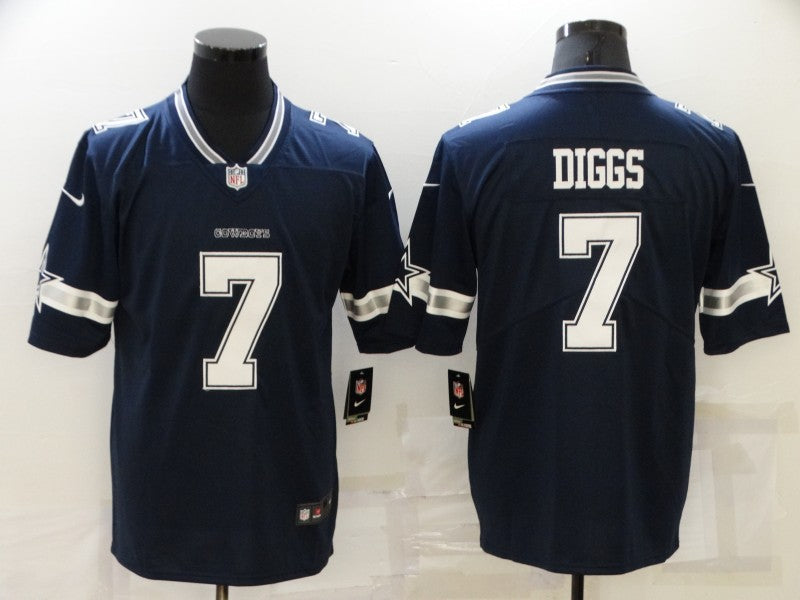 Men's Dallas Cowboys Trevon Diggs #7 Navy Game Player Jersey1
