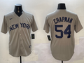 Men's New York Yankees Aroldis Chapman #54 Gray Away Limited Player Jersey