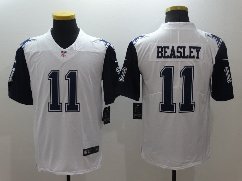 Men's Dallas Cowboys Cole Beasley #11 White Game Player Jersey1