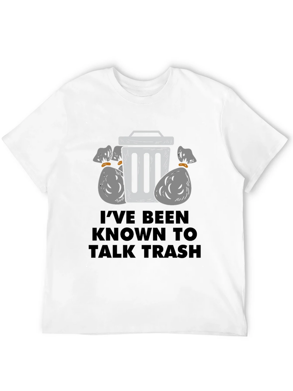 Talk Trash Mens Black Graphic T-Shirt