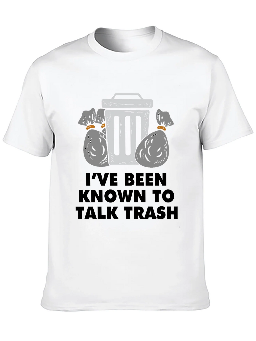 Talk Trash Mens Black Graphic T-Shirt