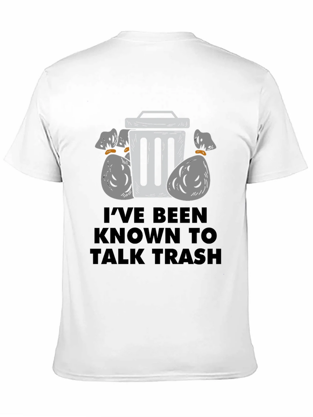 Talk Trash Mens Black Graphic T-Shirt