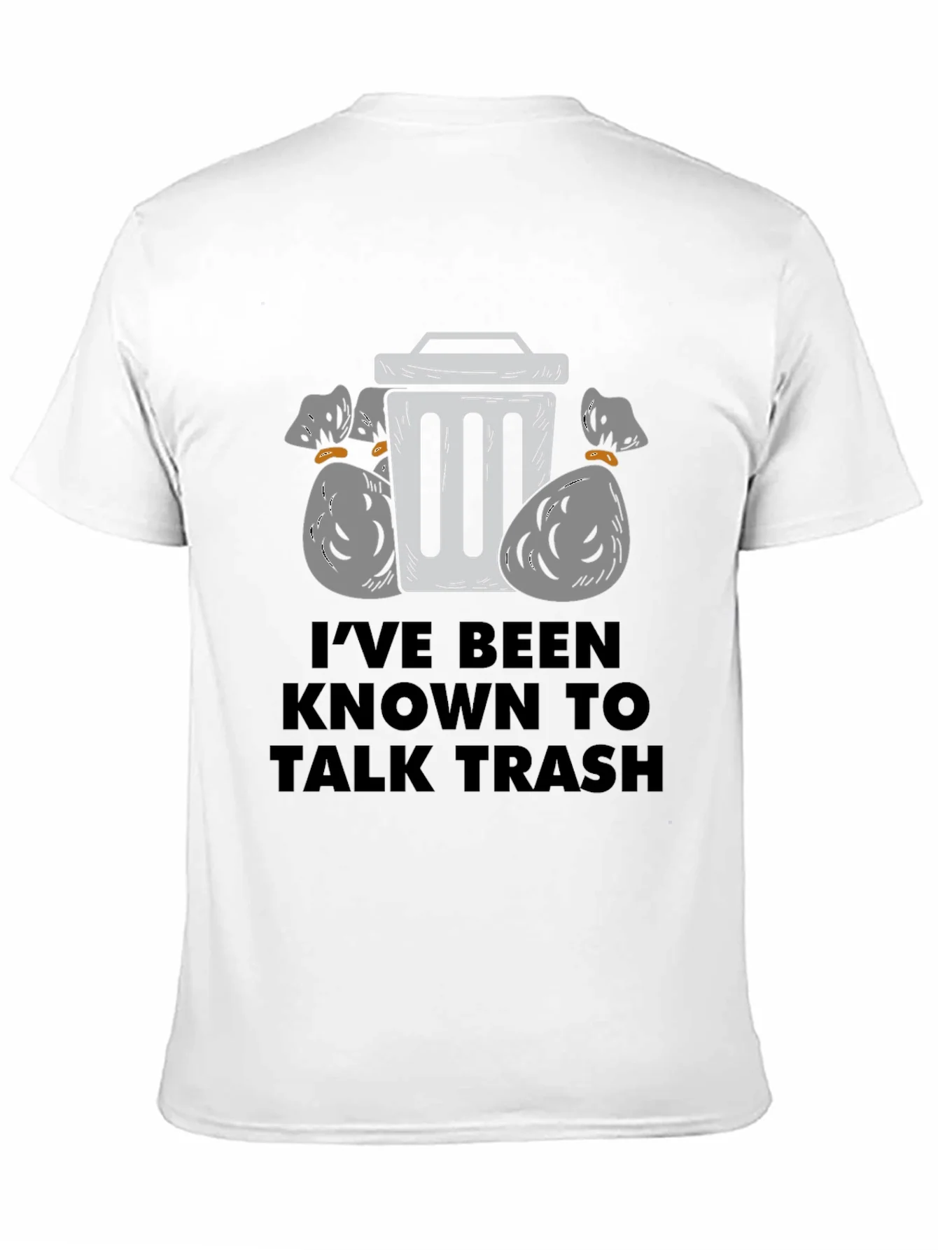 Talk Trash Mens Black Graphic T-Shirt