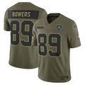 Men's Las Vegas Raiders Brock Bowers  Olive 2025 Salute to Service Limited Jersey