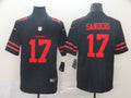 Men's San Francisco 49ers Emmanuel Sanders #17 Black Game Jersey1