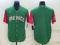 Men's 2023 World Baseball Classic Mexico Green/Red Blank Jersey1