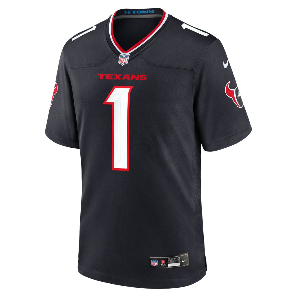 Houston Texans  #1 Dad Game Jersey - Navy