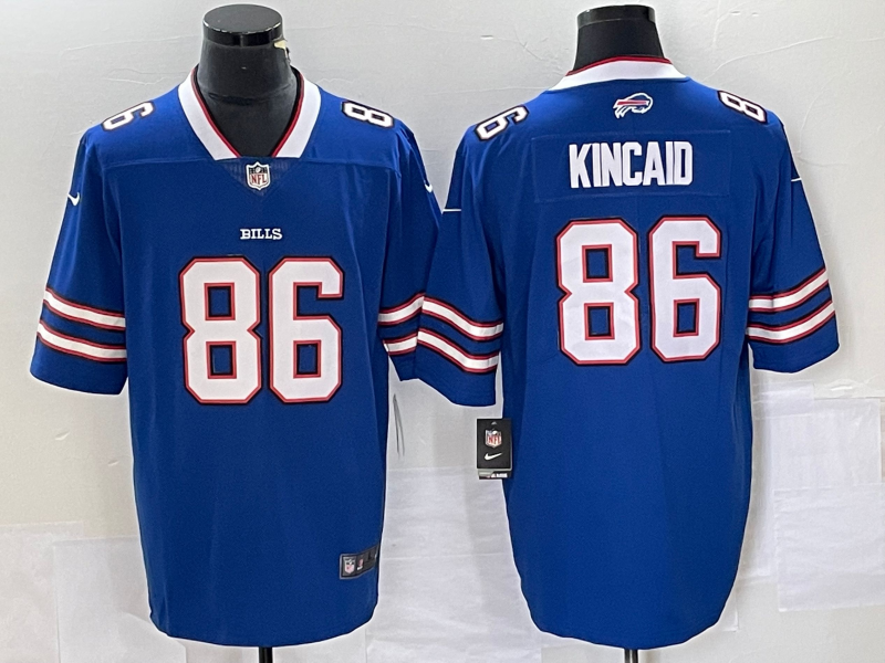 Men's Buffalo Bills Dalton Kincaid #86 Royal 2023  Draft First Round Pick Game Jersey1