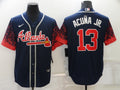 Men's Atlanta Braves Ronald Acuna Jr. #13 Navy Stitched Player Jersey