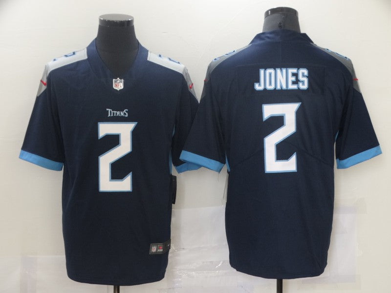 Men's Tennessee Titans Julio Jones #2 Navy Game Jersey1