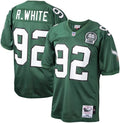 Men's  Reggie White Green Philadelphia Eagles Authentic Throwback Retired Player Jersey