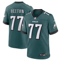 Mekhi Becton Philadelphia Eagles  Team Game Jersey - Midnight Green