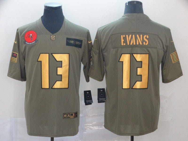 Men's Tampa Bay Buccaneers Mike Evans #13 Brown Game Player Jersey1