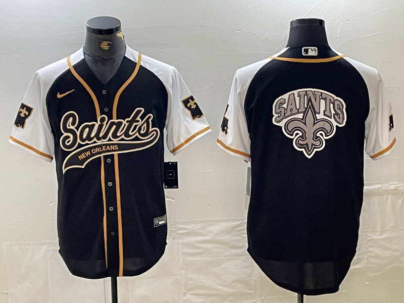 Men's New Orleans Saints Black Team Game Jersey1