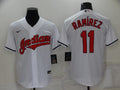 Men's Cleveland Guardians Jose Ramirez  White Replica Player Jersey