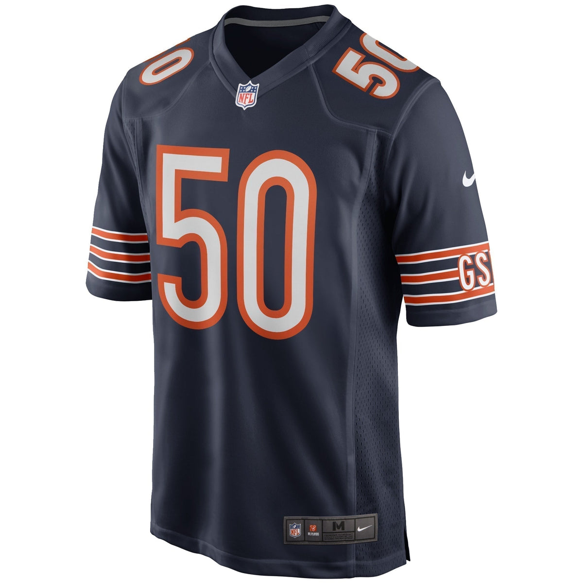 Mike Singletary Chicago Bears  Game Retired   Jersey - Navy