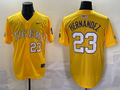 Men's LSU Tigers Luis Hernandez #23 Yellow Replica Player Jersey