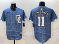 Men's Washington Nationals Ryan Zimmerman #11 Blue 2025 City Connect Limited Player Jersey1