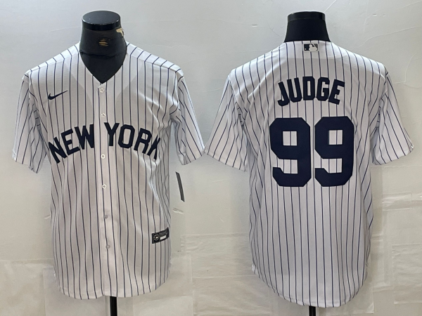 Men's New York Yankees Aaron Judge #99 White Limited Jersey1